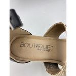 Boutique By Corkys Livingston Black & Gold Platform Sandals Womens 9 Photo 2