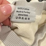 Outdoor Voices PICKUP OFF-WHITE COTTON GREY TRIM OVERSIZED GRAPHIC SWEATSHIRT M Photo 6