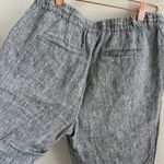 Charter Club  100% Linen Grey Pull On Elastic Waist Pants Straight Leg Small Photo 4