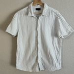 Velvet By Graham And Spencer  White Cotton Gauze Button Up Shirt Top Collar Boho M Photo 0