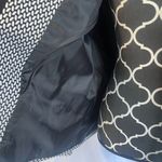 Kasper Separates Black White Abstract Geometric Single Breasted Blazer Size 14 Photo 2
