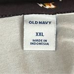 Old Navy Black Floral Print Fit & Flare Scoop Neck Long Sleeve Midi Dress XXL Photo 8