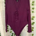 Purple lace up body suit Size 1X Photo 0