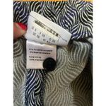 Akris Punto  Black & Blue Print Geometric Wide Leg Pants Size US 6 Photo 5