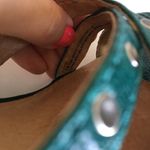 Frye  Turquoise Studded Bridget‎ Wedges/Platforms Gr Photo 7