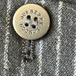 Burberry  London Stripped Wide Wool leg‎ pants black sz 12 Photo 7