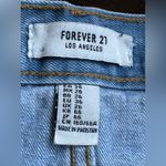 Forever 21 Mini Light Blue Jean Skirt Front Button Closure Back Pockets SZ XS Photo 4