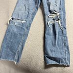 Abercrombie & Fitch  The Ankle Straight Ultra High Rise Distressed Size 26 EUC Photo 1