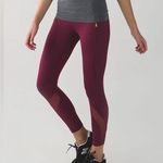 Lululemon  Inspire Tight II Burgundy Leggings, Size 4 Photo 0
