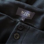 NYDJ Frisco Wide Leg Crop Pants in Black Pleated Size 12 Photo 10