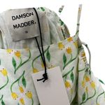 Damson Madder Edwina Floral Midi Dress Women’s Size 12 Yellow Cottagecore New Green Photo 9