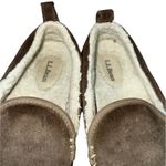 L.L. Bean Mountain Moccasin Slippers Dark Cement Women's Size 8 GUC Brown Photo 7