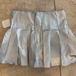 Altar'd State alterd state silver pleated skort short women size medium NEW Photo 1