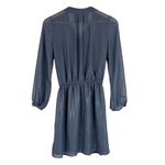 White House | Black Market  Dress Womens 0P Gray Shimmer Mini Quiet Luxury Modest Photo 3