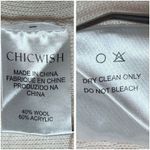 Chicwish  Soft Blush Pink Wool Blend Drape Open Cardigan Sweater One‎ Size $90 Photo 8