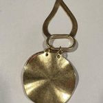 A New Day  Necklace~Gold Plate~Coral Medallion~Herringbone Chain Photo 1