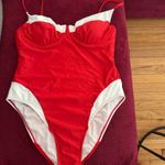 | Swim | Wild Fable Red And White Onepiece Swimsuit | Poshmark Photo 4