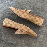 Gucci  Jordaan GG Monogram Canvas Horsebit Loafers Beige Brown Flats Size EU 36.5 Photo 10