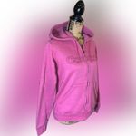 Carhartt Vintage Women's Fuchsia Pink Embroidered Zip-Up Chore Hoodie Jacket S Photo 2
