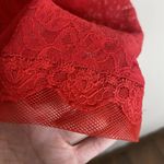 Victoria's Secret 2009 Red Lace Sheer Mini Lingerie Dress Nighty Size Medium Photo 7