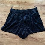 ZARA Black High Waist Velvet Shorts Photo 0