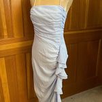 Nwt, Lavishly Paris Women’s Beautiful Baby Blue Ruffle Trim Cami Dress Size M Photo 1