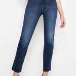 Good American Dark Wash Classic Slim Straight Jeans Photo 1