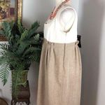 Necessary Objects  By Ady Gluck Frankel 1X Light Brown Beige Sleeveless Pleated Photo 5