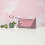 Steve Madden Pink Zip Around Wallet Wristlet Card Holder Clutch Photo 1