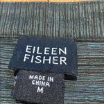 Eileen Fisher  Silk Linen Blade Collar Lagenlook Arty Minimalist Blouse Medium Photo 1