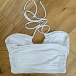 Abercrombie & Fitch Women’s Sz Medium Bare U Shaped Halter Top In White Photo 6