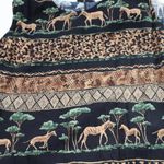 VTG 90s Zebra Safari Tank Midi Dress Sz 12 Petite Just in Thyme Tribal‎ Africa Photo 4