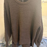 Bobeau  Textured Brown Crew Neck Sweater nwt Photo 0