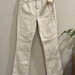 MOTHER NWT 26 Crystal Gray The Insider Flood Pants Designer Comfy Premium Denim White Photo 1
