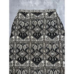 Women's Quilted Black and White Patterned Maxi Skirt Xs Photo 1