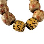 Boho Wooden Beads Brown Natural Materials Cotton String Slip On Photo 3