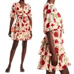 AQUA Formal Blush Pink Red Floral Party Cocktail Dress Minidress Women’s Size 0 Photo 15