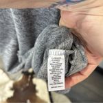 a.n.a Women's XXL Gray T-Shirt Dress 3/4 Sleeve Ruched Drawstring Casual NWT Photo 3