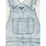 Wild Fable  Jean Bib Overall Shorts Women's XL Light Wash Distressed Bin9 Photo 2