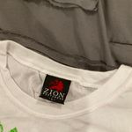 Zion Rootswear Bob Marley Graphic Tee - White with Multicolor Design Size L Photo 1