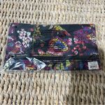 Vera Bradley  Lighten Up Double Zipper Pencil Pouch Midnight Wildflowers Photo 3