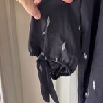 PaperMoon  Black Blouse with Silver Accents / M19 Photo 1