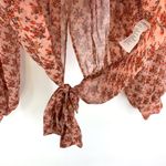 Bardot Cyrus Long Sleeve Smocked Blouse Rose Bloom S? Photo 10