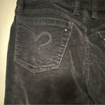 Faded Glory  black corduroy flare‎ pants size 10 Y2K Photo 7