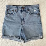 Madewell Women's High Rise Denim Mid-Length Jean Shorts Size 28 Photo 2