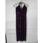L8ter ‎ Y2K Retro Zebra Print Milk Maid Maxi Dress Women Medium Purple Whimsigoth Photo 1