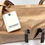 PETUSCO made in Spain peach leather baguette bag, NWT Photo 13