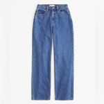 Abercrombie & Fitch Curve Love High Rise The Loose Jeans Womens 28 6 R Blue NWT Photo 2