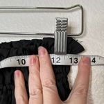 Magaschoni M Womens Black Pleated Boho Maxi Skirt Drawstring Stretch Waist XS Photo 7