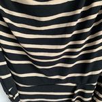 Black & Tan Striped Cowl Neck Sleeveless Dress EUC Size 8 Photo 2